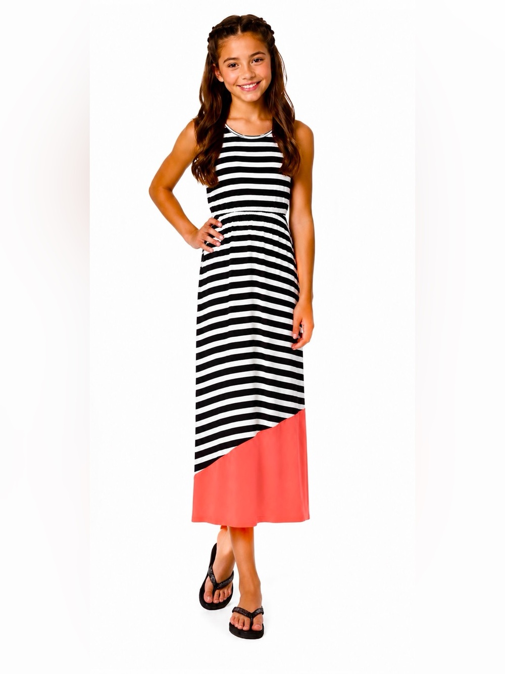 Striped Maxi Dress - Picture 1 of 4